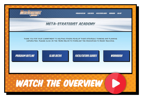 Meta-Strategists Academy video overview button