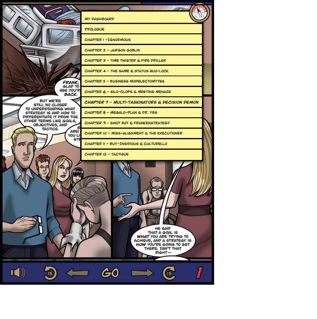 Learning system screen