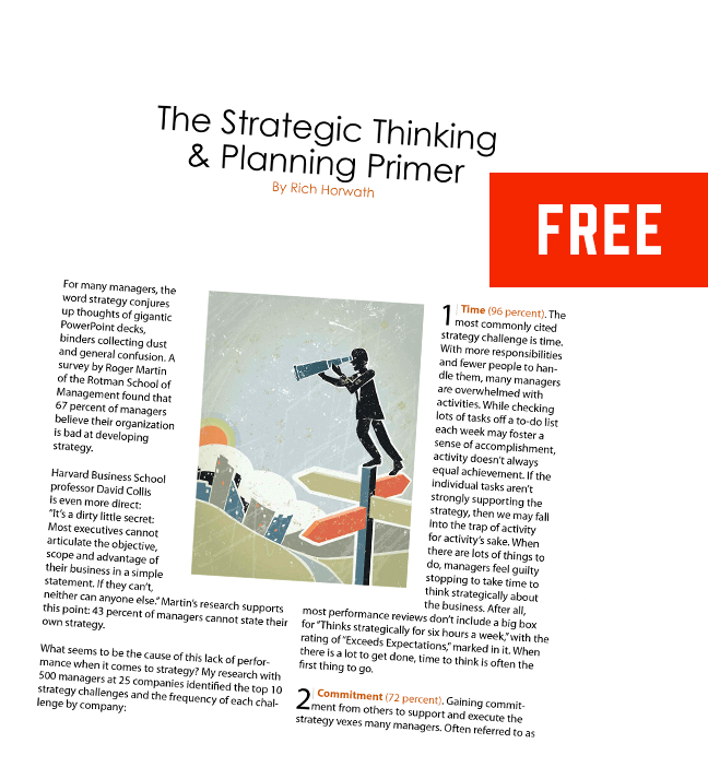 The Strategic Thinking & Planning Primer