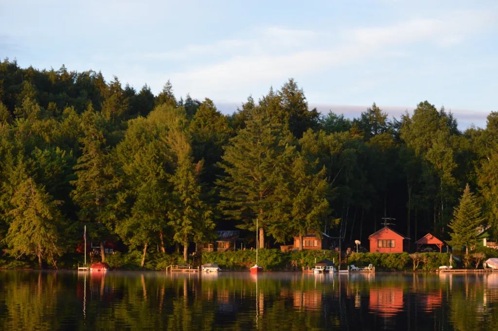 Cabin Coastline on Saranac Lake